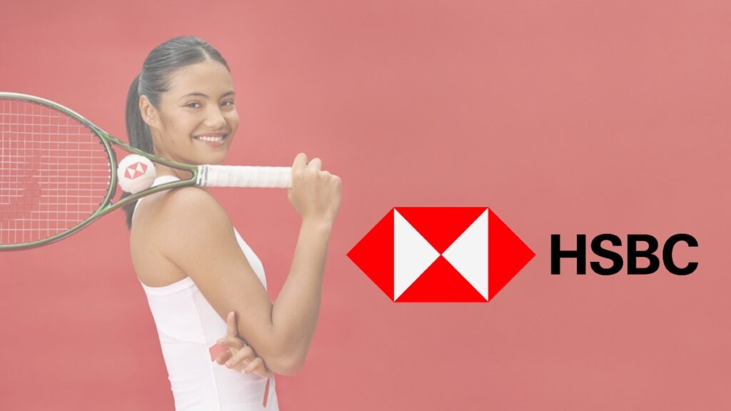 image d'Emma Raducanu avec HSBC