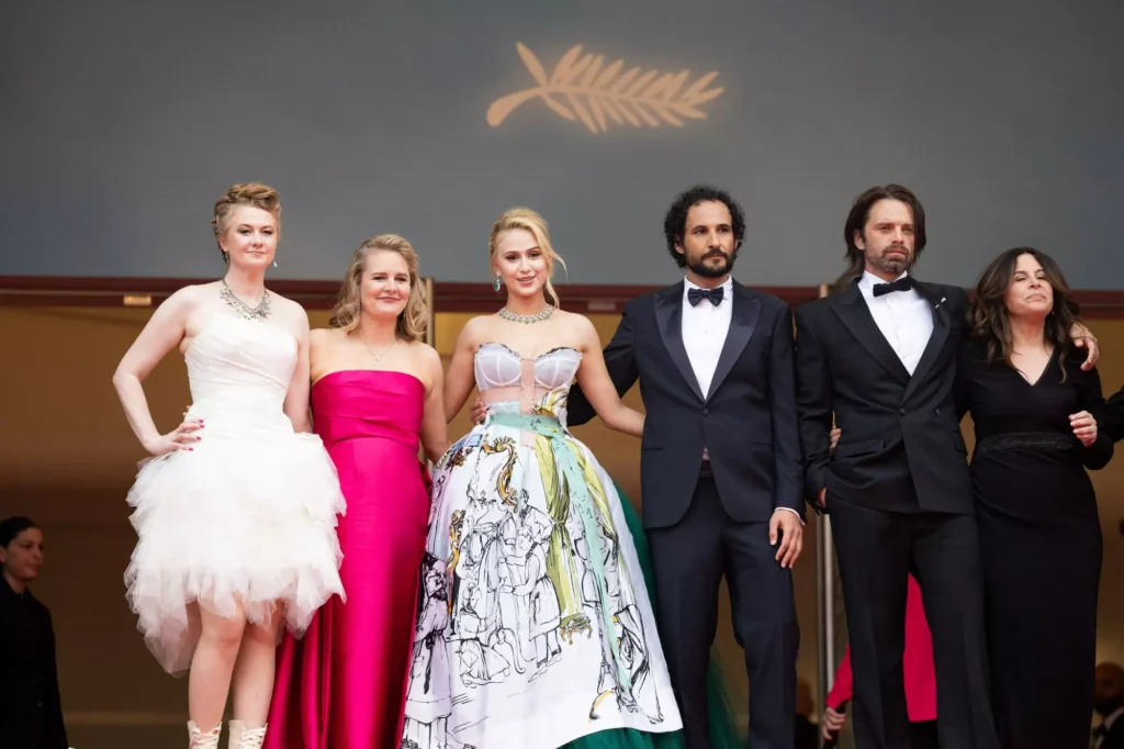 image des acteurs de The Apprentice au Festival de Cannes 2024