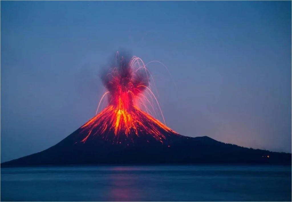 image d'une éruption volcanique