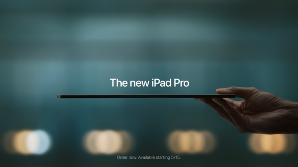 image Apple ipad pro dans la publicité Crush! 