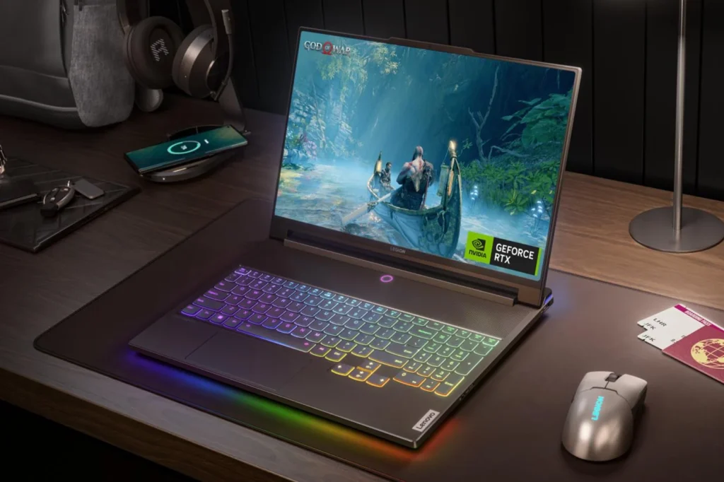 image d'un des meilleurs ordinateurs portables de jeu en 2024 Le Lenovo Legion 9i