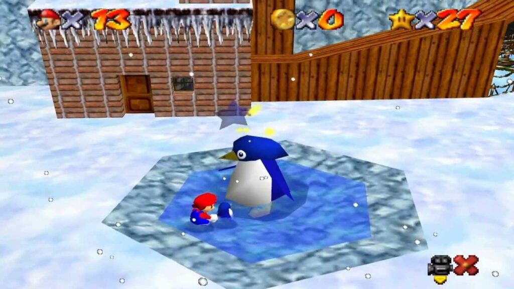 image de la porte inouvrable dans Super Mario 64