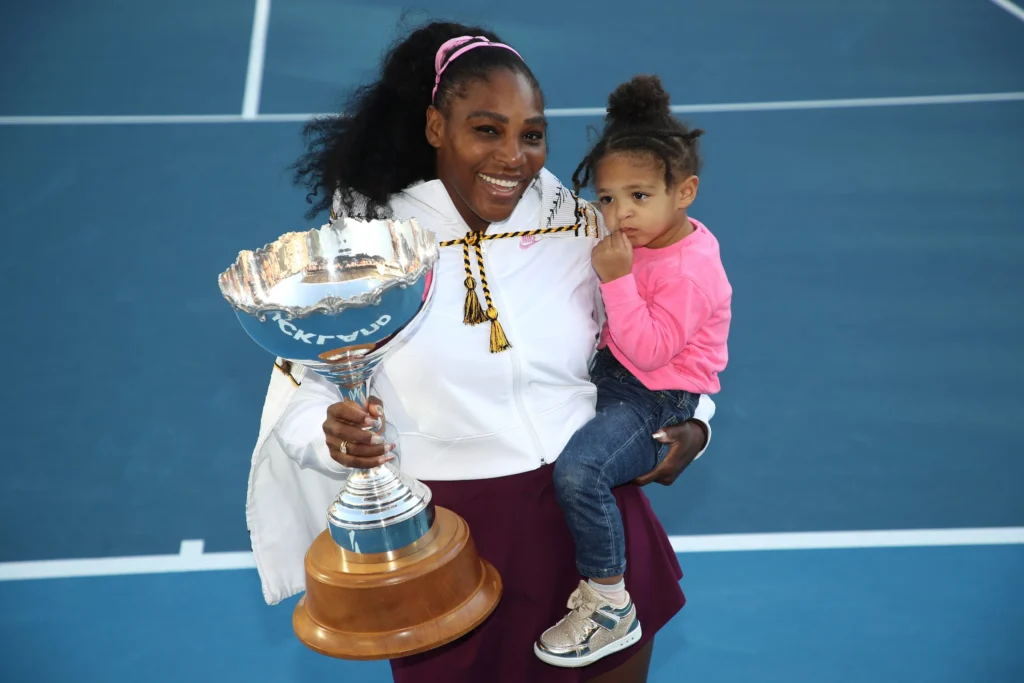 image de Serena Williams et de sa fille Olympia