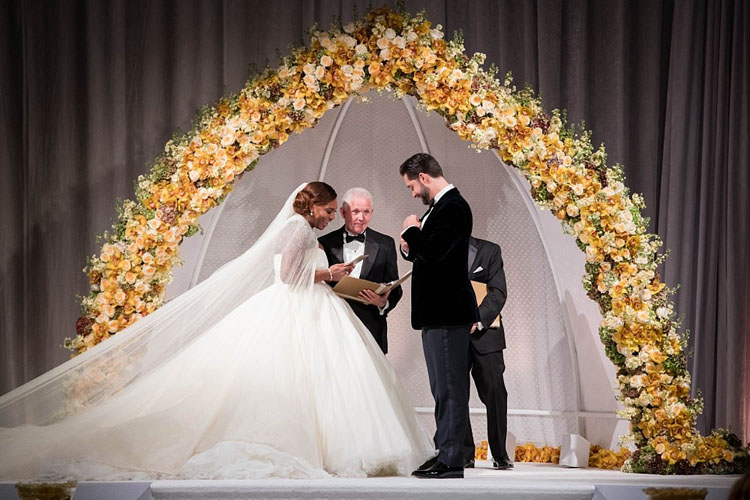 image du mariage de serena williams et Alexis Ohanian