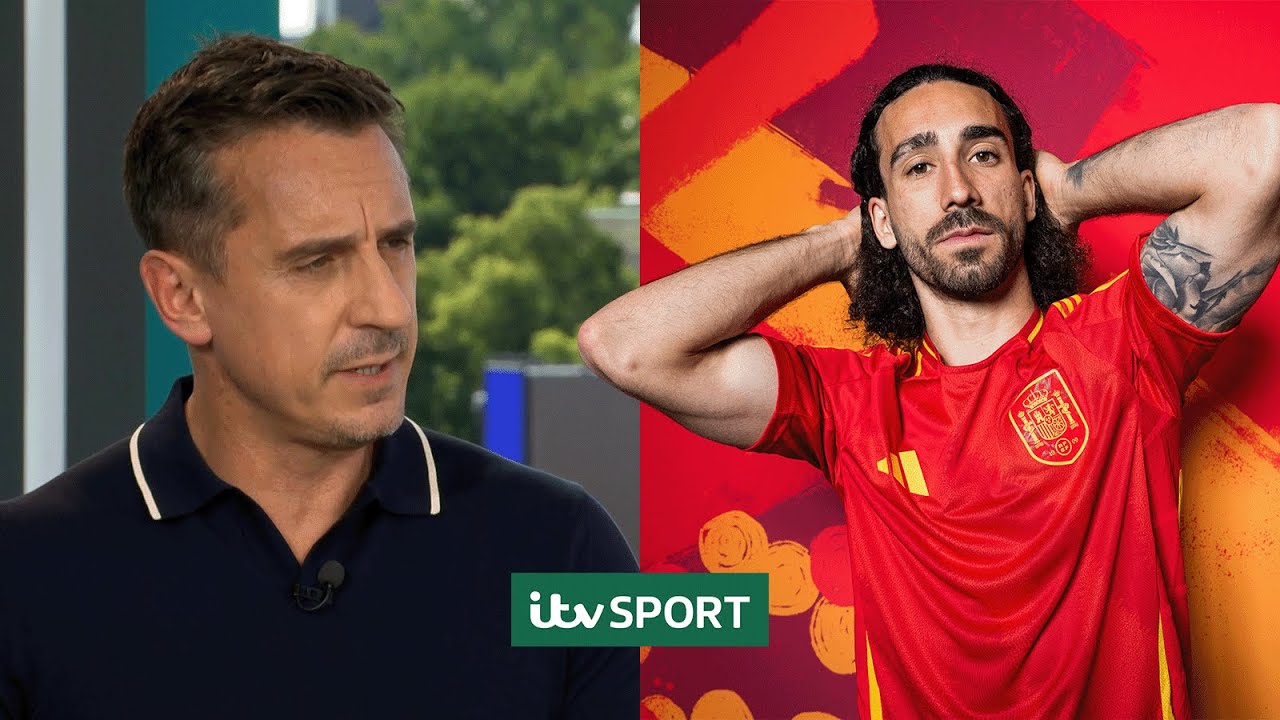 image de Gary Neville et marc cucurella